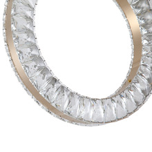 Jonah Iron & Crystal LED 6 Light Pendant
